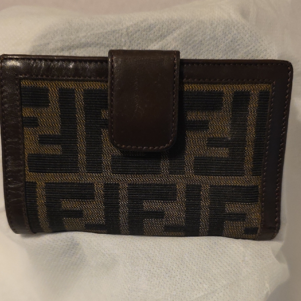 Fendi Dark Brown Leather Accessory